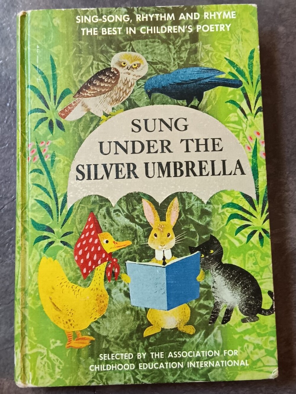 60s Fairycore 'Sung Under the Silver Umbrella'' Whimsy Poetry Hardcover Book